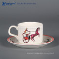 180ml Unique Design Fine Porcelain Bulk Tea Cup And Saucer Sets